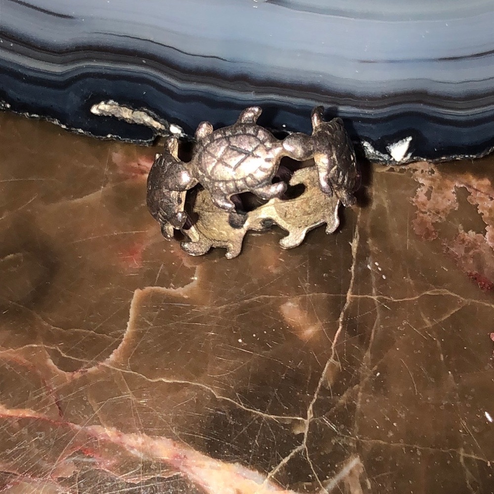 Silver Turtle Ring - image 4